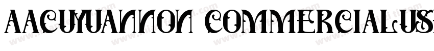 aacuyuannon commercialuse字体转换